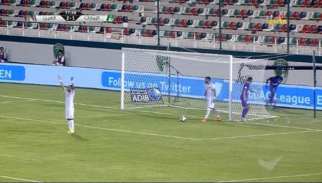 هدف العين الثالث في مرمي الامارات اسيست حسين الشحات