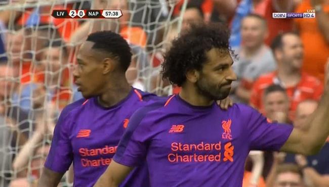 هدف محمد صلاح فى مرمى نابولى