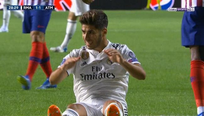 اسينسيو كاد ان يسجل هدفا رائعا فى اتليتكو مدريد