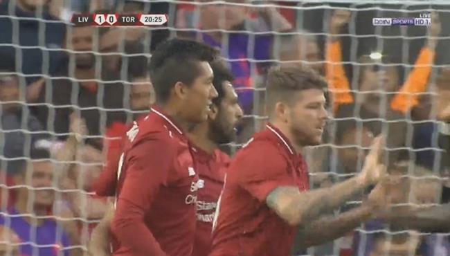 محمد صلاح يصنع هدف ليفربول الاول فى مرمى تورينو