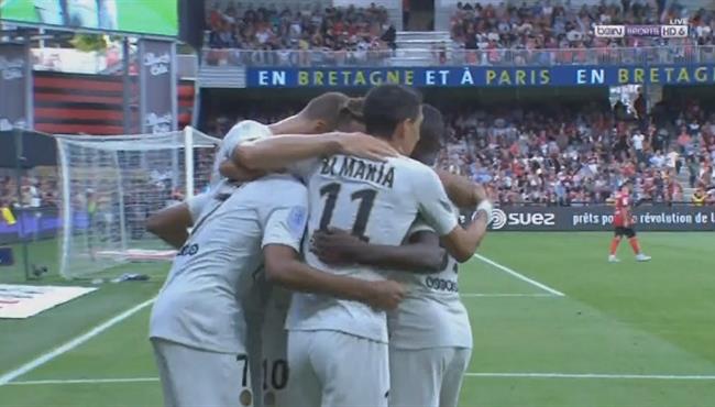 اهداف مباراة باريس سان جيرمان وجانجون 3 1 الدورى الفرنسى