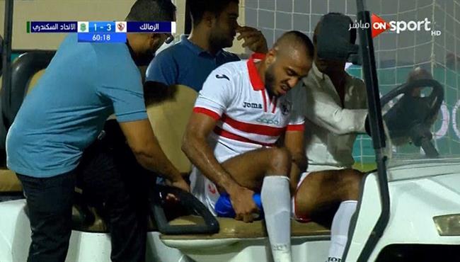 اصابة كهربا وخروجه فى مباراة الزمالك والاتحاد