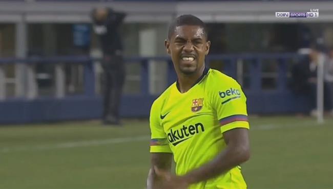 مالكوم كاد ان يسجل هدفا رائعا فى مرمى روما