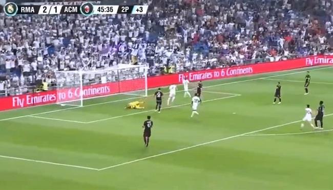 هدف ريال مدريد االثالث في مرمي ميلان