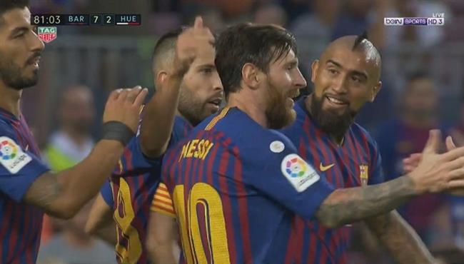 هدف برشلونة السابع فى مرمى هويسكا تعليق حفيظ دراجى