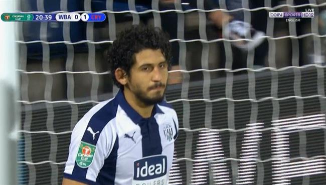 ملخص لمسات احمد حجازي في مباراة وست بروميتش وكريستال بالاس