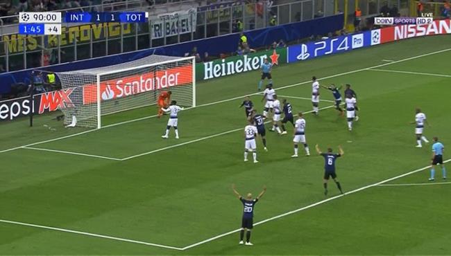 اهداف مباراة انتر ميلان وتوتنهام 2 1 دوري ابطال اوروبا