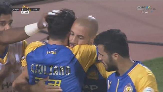 هدف النصر الثانى فى مرمى الفيصلى تعليق فهد العتيبى