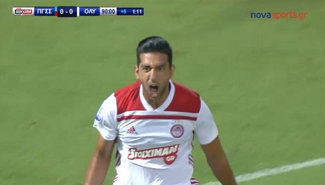 هدف احمد حسن كوكا القاتل فى مرمى بانيونيوس بالدورى اليونانى