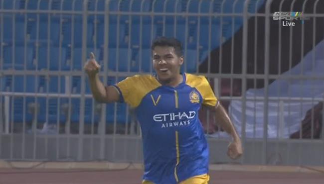 هدف النصر الاول فى مرمى الفيصلى تعليق فهد العتيبى