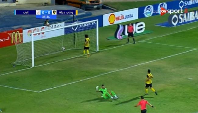 هدف انبي الاول في مرمي وادي دجلة 1 0 الدوري المصري