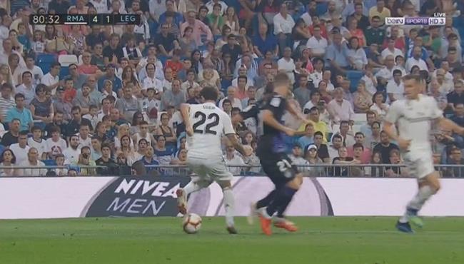 لقطة مهارية رائعة من ايسكو فى مباراة ريال مدريد وليجانيس
