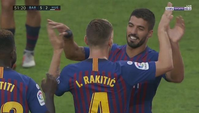 هدف راكيتيتش الرائع فى مرمى هويسكا اسيست ميسى