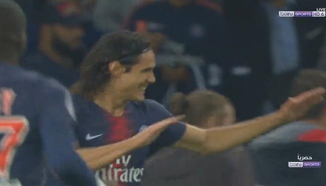 هدف كافانى الرائع فى مرمى ريمس بالدورى الفرنسى