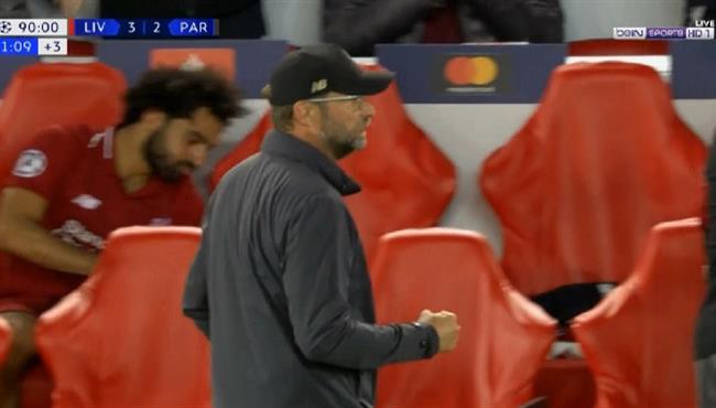 رد فعل صادم من محمد صلاح بعد هدف فيرمينو القاتل في باريس سان جيرمان