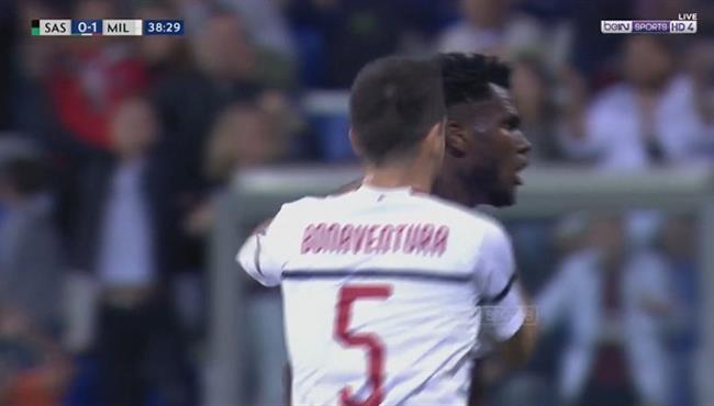 هدف ميلان الاول الرائع فى مرمى ساسولو الدورى الايطالى