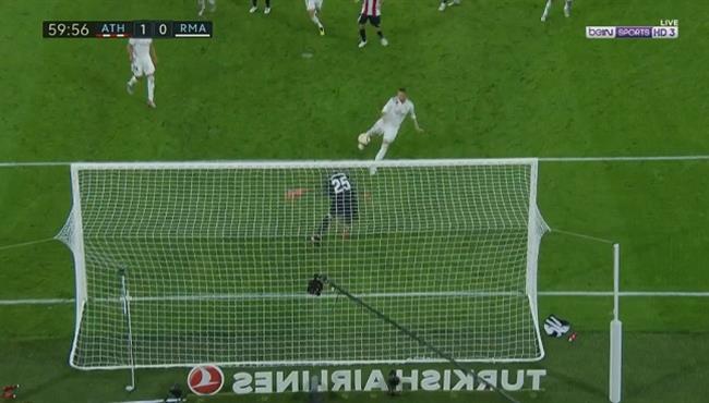 سيرجو راموس يهدر فرصة هدف مؤكد امام اتلتيك بلباو