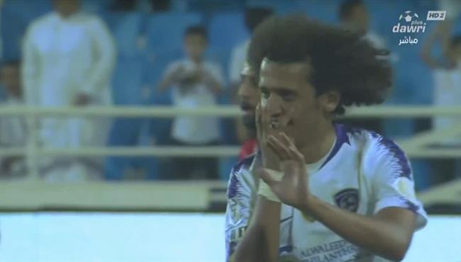 هدف عموري في مرمي الرائد الدوري السعودي