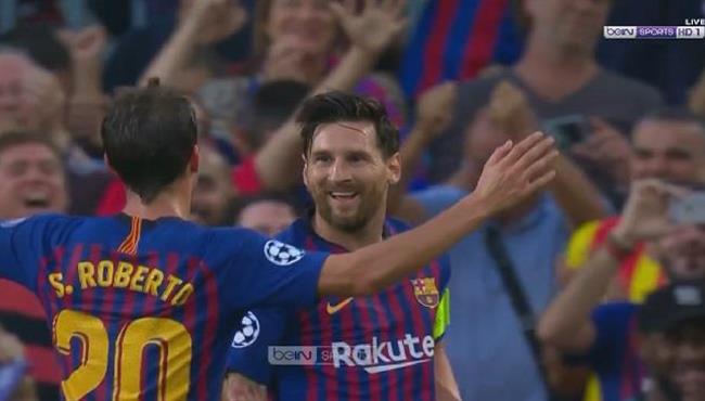 هدف ميسي الرائع في مرمي ايندهوفن بدوري ابطال اوروبا