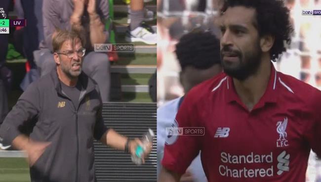 انفعال يورجن كلوب بعد أنانية صلاح فى مباراة ليفربول وتوتنهام