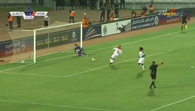 هدف تعادل الوداد البيضاوى مع اهلي طرابلس 1 1 البطولة العربية