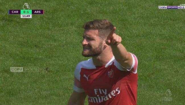 هدف ارسنال الاول فى مرمى كارديف سيتى