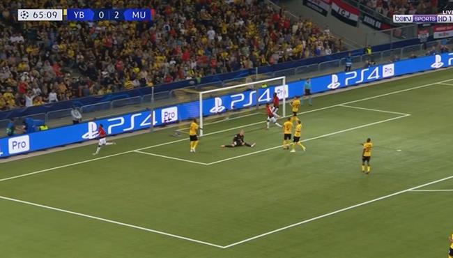 اهداف مباراة مانشستر يونايتد ويونج بويز 3 0 دوري ابطال اوروبا