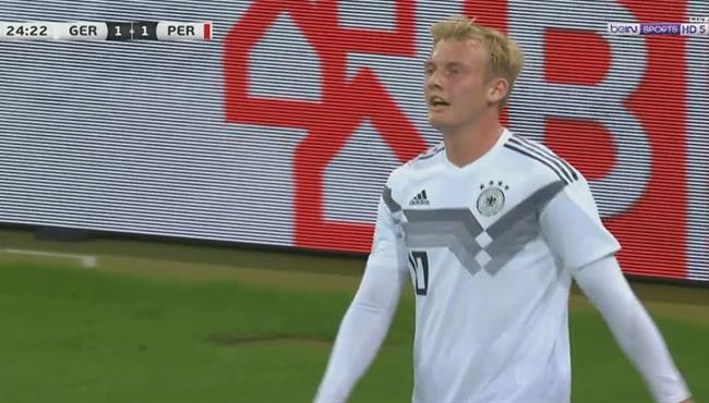 هدف تعادل المانيا مع بيرو 1 1 مباراة ودية