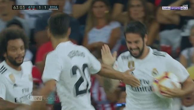 هدف تعادل ريال مدريد مع اتلتيك بلباو 1 1 الدوري الاسباني