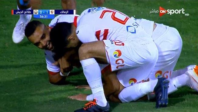 هدف الزمالك الثاني في مرمي طلائع الجيش
