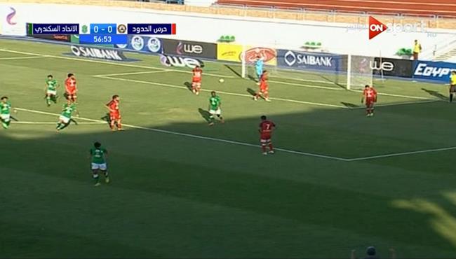 هدف الاتحاد السكندري الاول في مرمي حرس الحدود 1 0 الدوري المصري