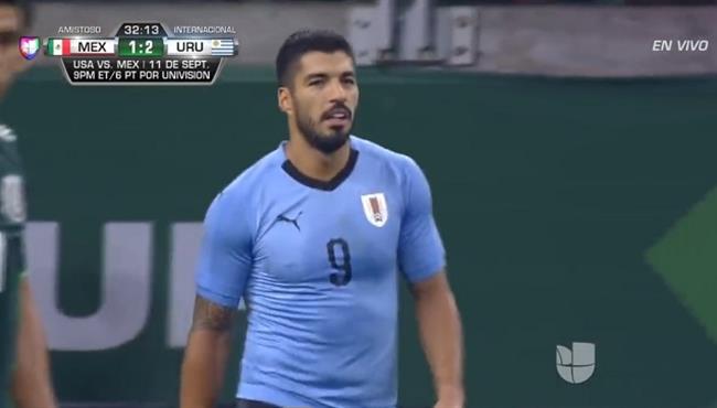 هدف لويس سواريز الرائع فى مرمى المكسيك