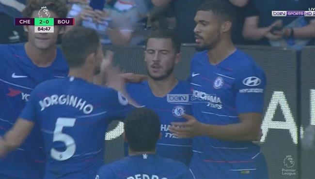 اهداف مباراة تشيلسى وبورنموث 2 0 الدورى الانجليزى