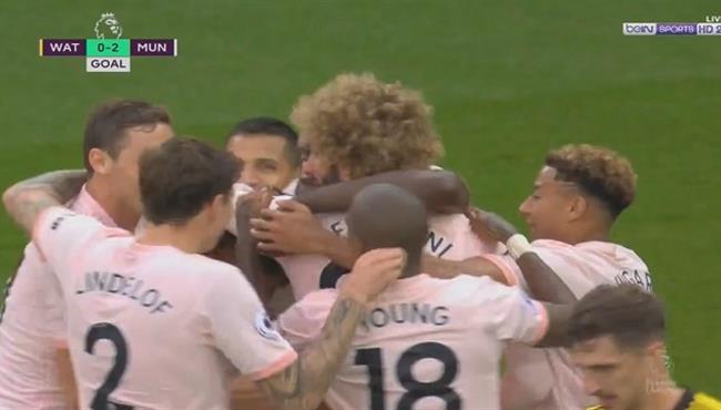 هدف مانشستر يونايتد الثانى فى مرمى واتفورد بالدورى الانجليزى