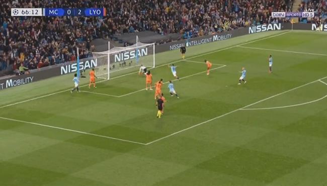 اهداف مباراة مانشستر سيتى وليون 1 2 دورى ابطال اوروبا