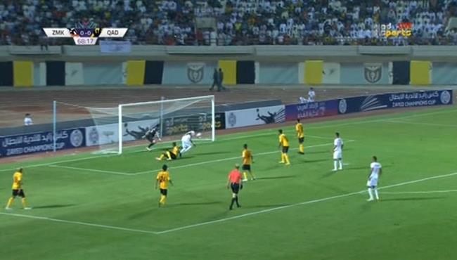 القائم يحرم عمر السعيد من تسجيل هدف رائع فى مرمى القادسية