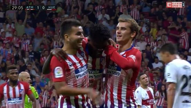 هدف صاروخى لـ اتليتكو مدريد فى مرمى هويسكا بالدورى الاسبانى