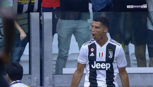 ملخص لمسات واهداف كريستيانو رونالدو اليوم امام ساسولو