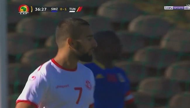 هدف تونس الثانى فى مرمى سوازيلاند تعليق عصام الشوالى
