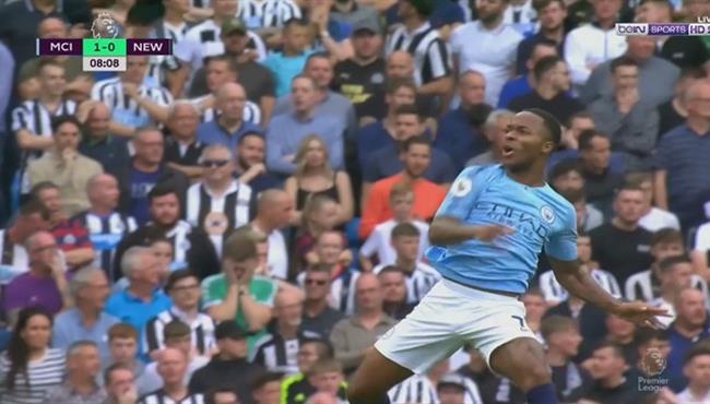 هدف رحيم ستيرلينج فى مرمى نيوكاسل بالدورى الانجليزى