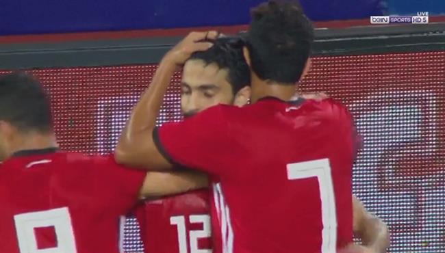 هدف مصر الثانى فى مرمى النيجر