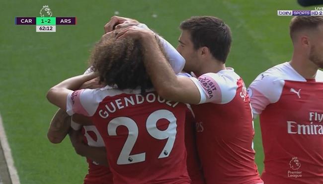 اهداف مباراة ارسنال وكارديف سيتى 3 2 الدورى الانجليزى