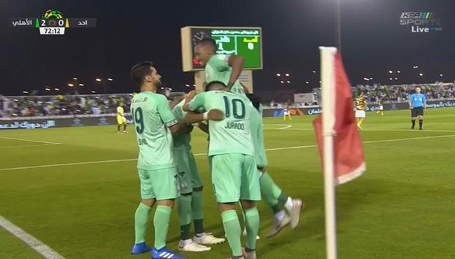 اهداف مباراة الاهلى السعودى وأحد 2 0 تعليق فارس عوض