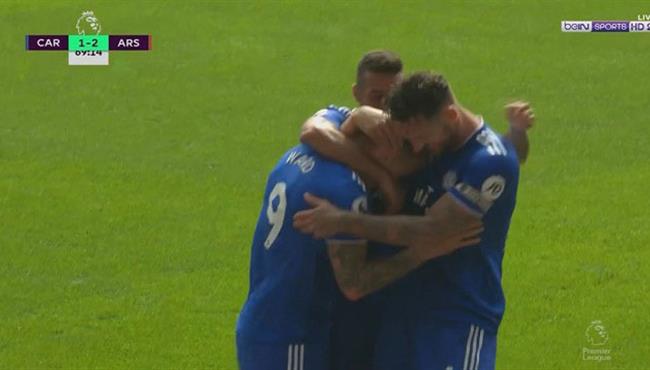 هدف تعادل كارديف سيتى مع ارسنال 2 2 الدورى الانجليزى