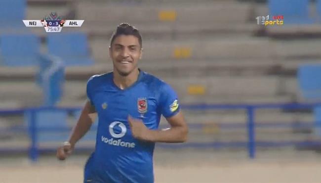 هدف الاهلى الرابع فى مرمى النجمة اللبناني محمد الشريف