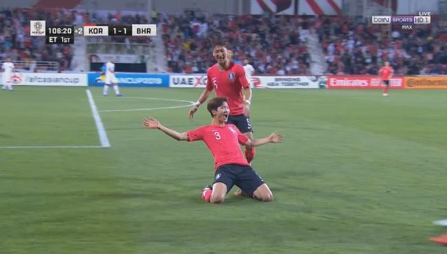 هدف كوريا الجنوبية الثاني في مرمي البحرين بكأس اسيا