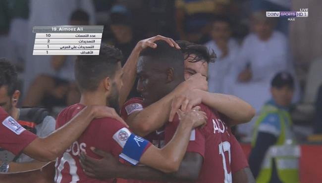 هدف قطر الاول فى مرمي السعودية بتعليق عصام الشوالي