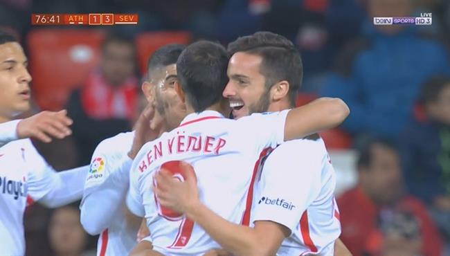 اهداف مباراة اشبيلية واتلتيك بيلباو 3 1 كأس ملك اسبانيا