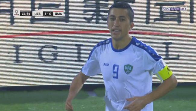هدف رائع لاوزبكستان فى مرمي عمان بكأس اسيا
