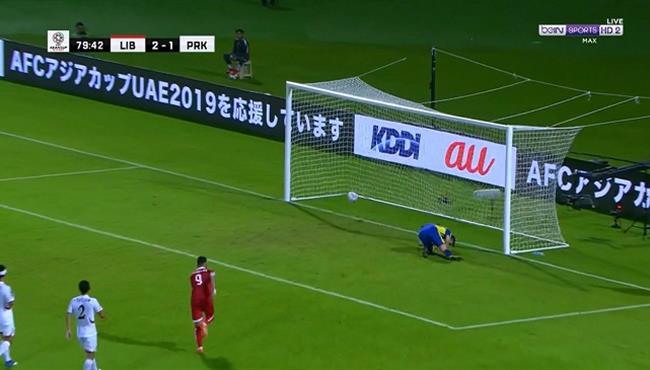 هدف لبنان الثالث في مرمي كوريا الشمالية بتعليق حفيظ دراجي